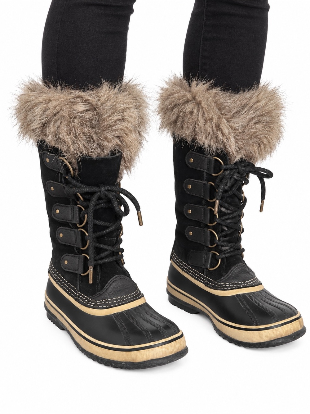 Size 8 Sorel Women’s Joan of Arctic Black Quarry Waterproof Winter Boots